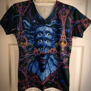 SHPONGLE Dye Sublimated V-neck Tee